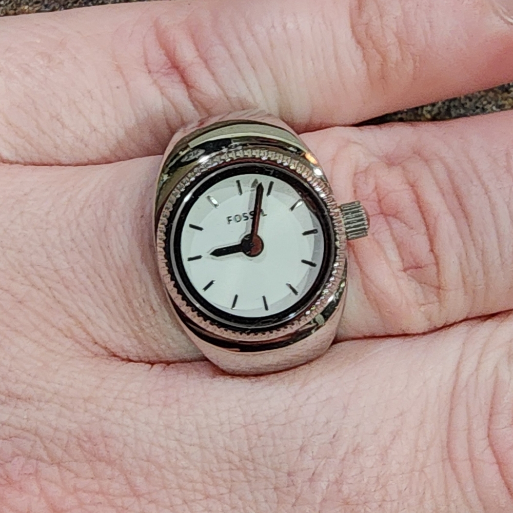 Fossil Silver Ring Watch